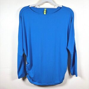Betabrand Kylie Dolman Top Women's XS Blue Modern Comfort Casual Commute NEW